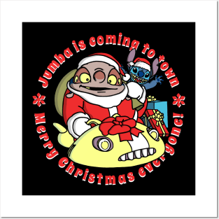 Merry Xmas! Jumba and Stitch are coming to town Posters and Art